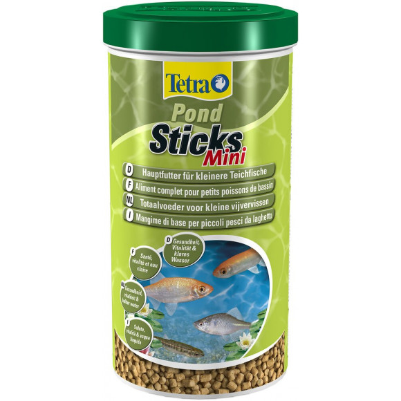 Aliments complets poissons de bassin TETRA Pond Sticks mini 1L