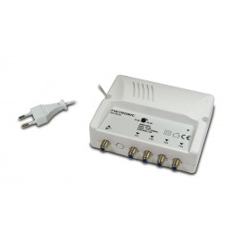 Amplificateur int. 30dB réglable 4 sorties fiches F avec filtre 4G