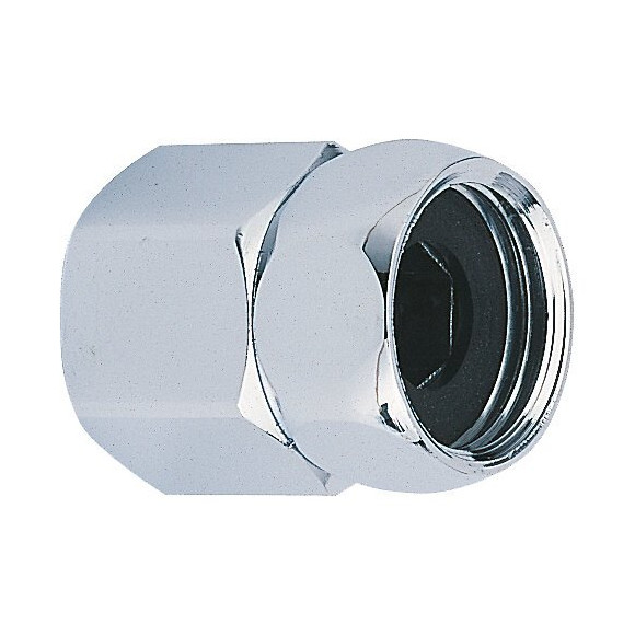 2 raccords de conversion muraux femelle-femelle 15x21mm - 20x27mm