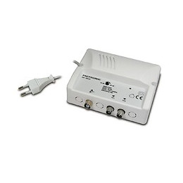 Amplificateur int. 26dB réglable UHF 2x9.52mm avec filtre 4G