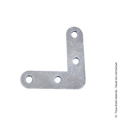 Equerre de châssis 10x1.5mm Longueur 40 zingué