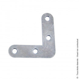 Equerre de châssis 10x1.5mm Longueur 40 zingué