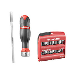 Tournevis à cliquet 3 en 1 + 10 embouts