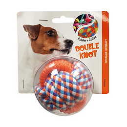 Jouet pour chien TWIST ROPE balle et corde 7.5cm