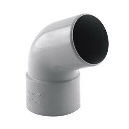 Coude de descente 67° D.50 mâle/femelle gris