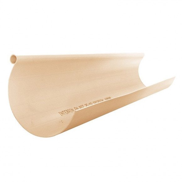 Profil de gouttière ronde dév.330 sable longueur 4m