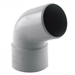 Coude de descente 67° D.50 mâle/femelle gris