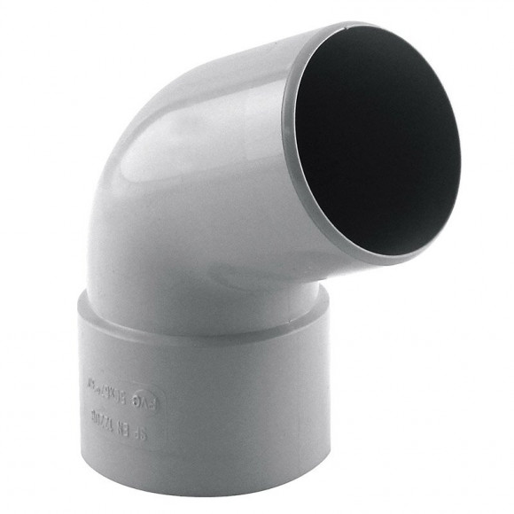 Coude de descente 67° D.50 mâle/femelle gris