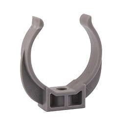 Collier de fixation lyre PVC évacuation D.40