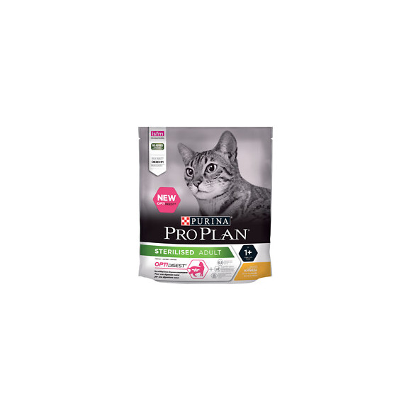 Croquettes chat stérilisé adulte - Optidigest - Poulet - 400g