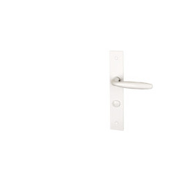 Garniture sur plaque bristol aluminium blanc condamnation