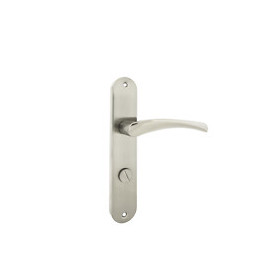 Garniture sur plaque Léa alu nickel mat condamnation