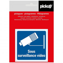 Picto 7.5x7.5cm Sous surveillance vidéo