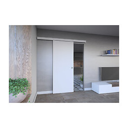 Kit porte coulissante en MDF prépeint 204x83cm