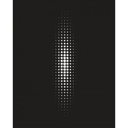 Protection murale boreal noir / blanc 80x100cm