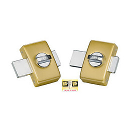 Lot de 2 verrous classik 45mm bronze