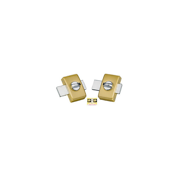 Lot de 2 verrous classik 45mm bronze
