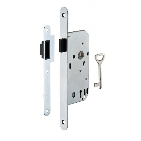 Serrure axe 40mm pêne dormant 1/2 tour magnétique
