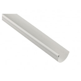 Profile gouttière PVC demi-ronde 25 L.2m gris sable