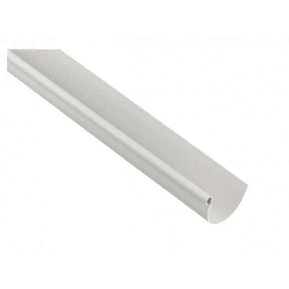 Profile gouttière PVC demi-ronde 25 L.2m gris sable