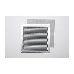 Grille d'aération aluminium mat à visser 17x17cm
