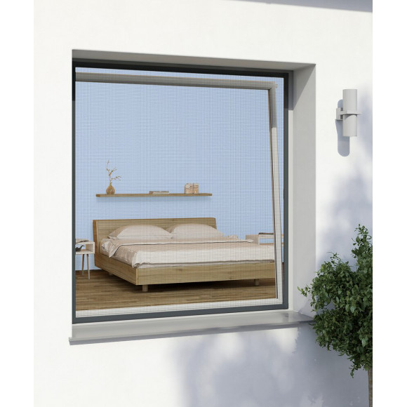 Kit cadre fenêtre alu anthracite 140x150cm