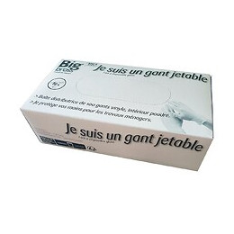 Lot de 100 gants vinyle taille L