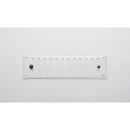Grille d'aération  alu blanc à visser entrée d'air réglable 7x24