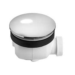 Bonde de douche Twisto d90mm dôme métal d120mm  WIRQUIN