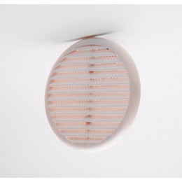 Grille d'aération ABS à clipser avec moustiquaire D 8-12,5 cm