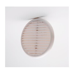 Grille d'aération ABS à clipser avec moustiquaire D 8-12,5 cm