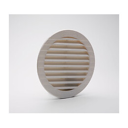 Grille d'aération ABS blanc tube avec moustiquaire diamètre 15,2