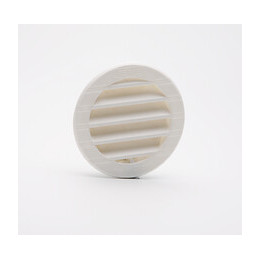Grille d'aération ABS blanc tube avec moustiquaire diamètre 7,6  cm