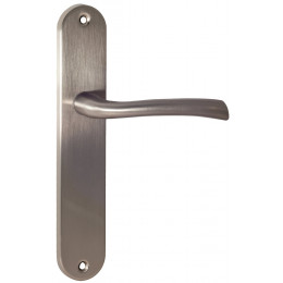 Garniture sur plaque Rhapsodie zamak nickel mat bec de cane 195mm