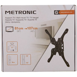 Support TV inclinable et orientable 42''-55'-106-140cm - noir