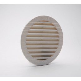 Grille d'aération ABS blanc tube avec moustiquaire diamètre 15,2