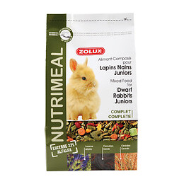 Aliments complets pour lapins nains juniors Nutrimeal 800g