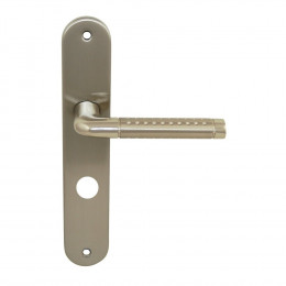 Poignée sur plaqué cond Tolbiac nickel mat entraxe 195mm