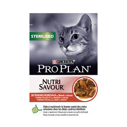 Aliment chat adulte stérilisé - Boeuf - 85g