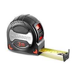 Mètre à ruban 3m x 19mm - Boitier grip anti-dérapant