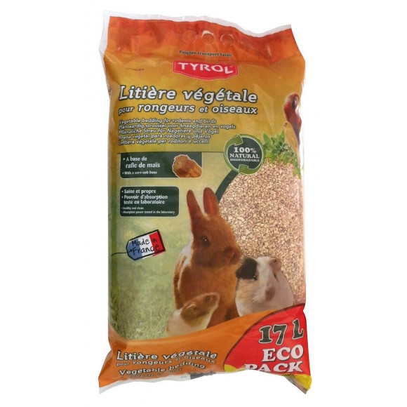 Litière végétale pour rongeurs '17 litres' - TYROL