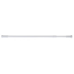Barre de douche droite extensible L.110-200cm, blanche