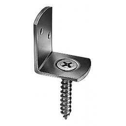 Raccord L clôture tressée bichromaté 83x32mm