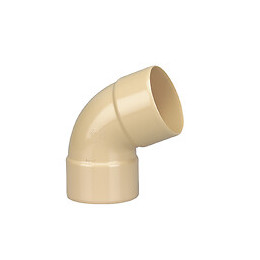 Coude gouttière PVC FF 67°30 DN80 couleur sable
