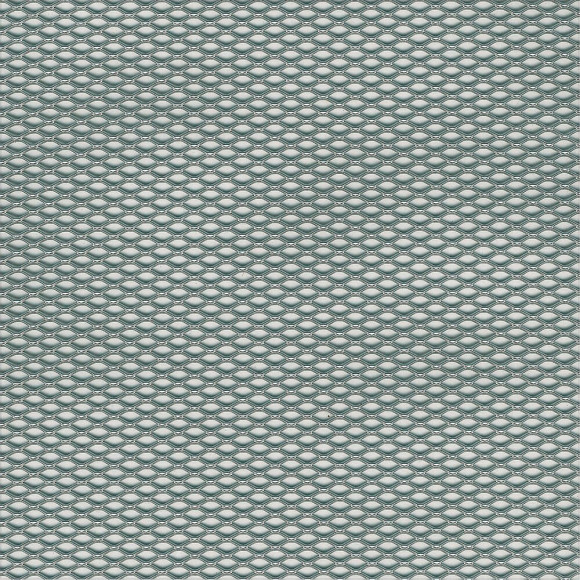 Métal déployé aluminium anodisé argent 25x50cm