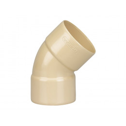 Coude gouttière PVC FF 45° DN50 couleur sable