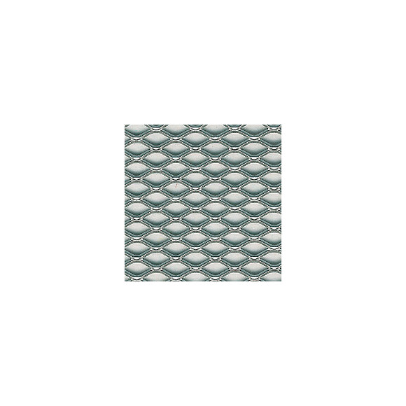 Métal déployé aluminium anodisé argent 20x100cm