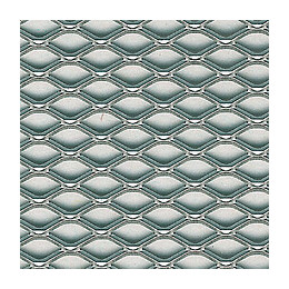 Métal déployé aluminium anodisé argent 25x50cm