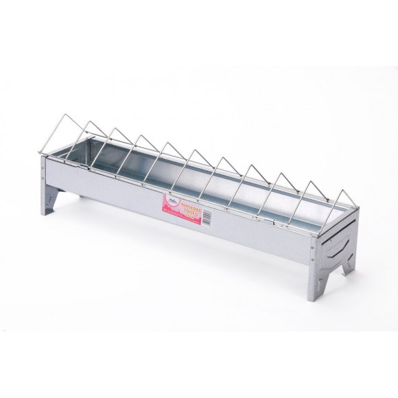 Mangeoire pour poules PLUME & COMPAGNIE galvanisée 50cm