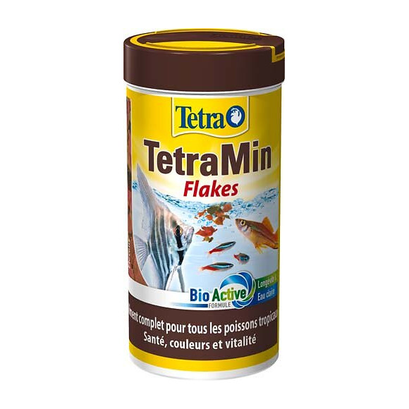 Aliment flocon poisson tropicaux tétra tétramin 250ml
